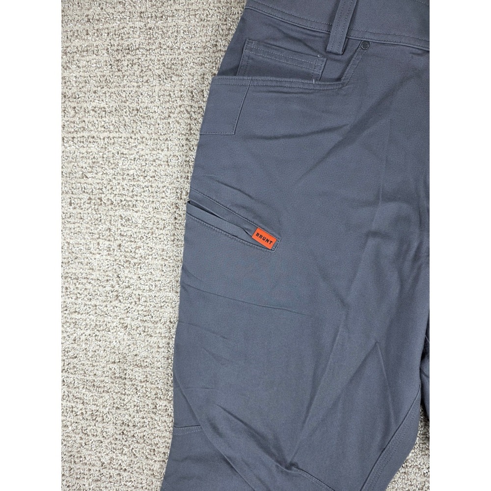BRUNT The Torra Work Pant Gray Mens 32x32 Utility Canvas Cargo Pants NWT - Picture 3 of 7